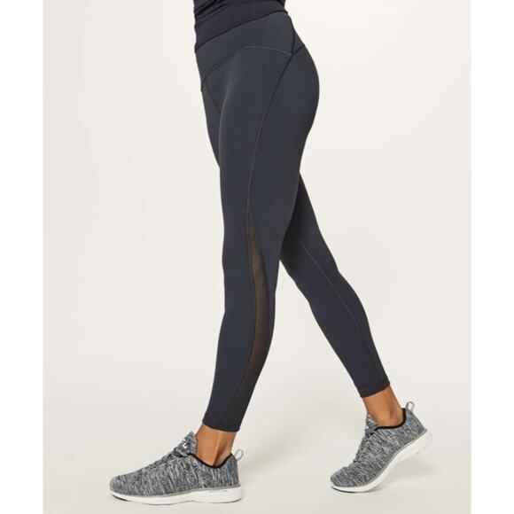 Lululemon Train Times 7/8 Pant Melanite Black Womens Size 2 - Picture 1 of 8